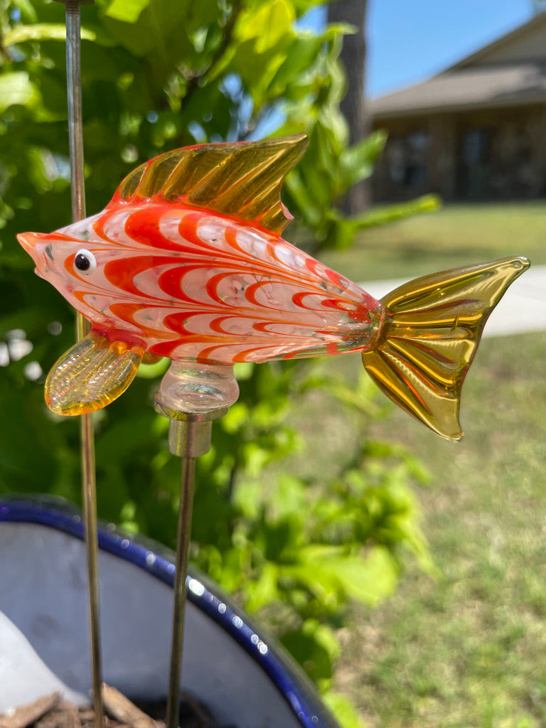 Glass Fish Garden Decor- Zaer