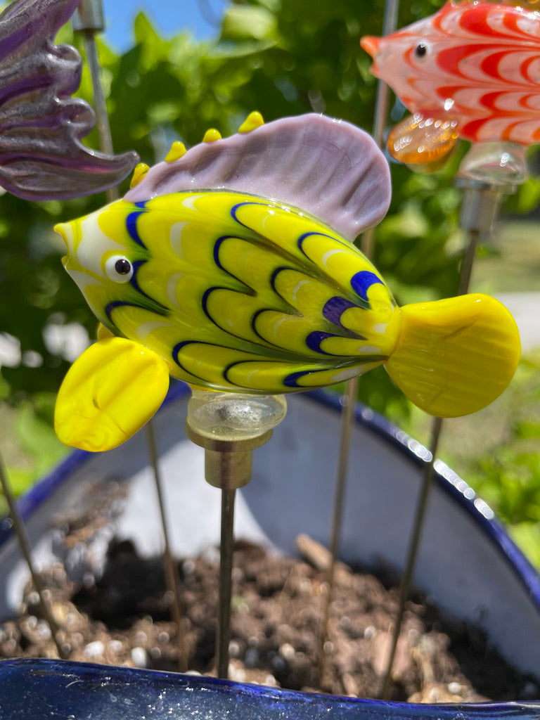 Glass Fish Garden Decor- Zaer