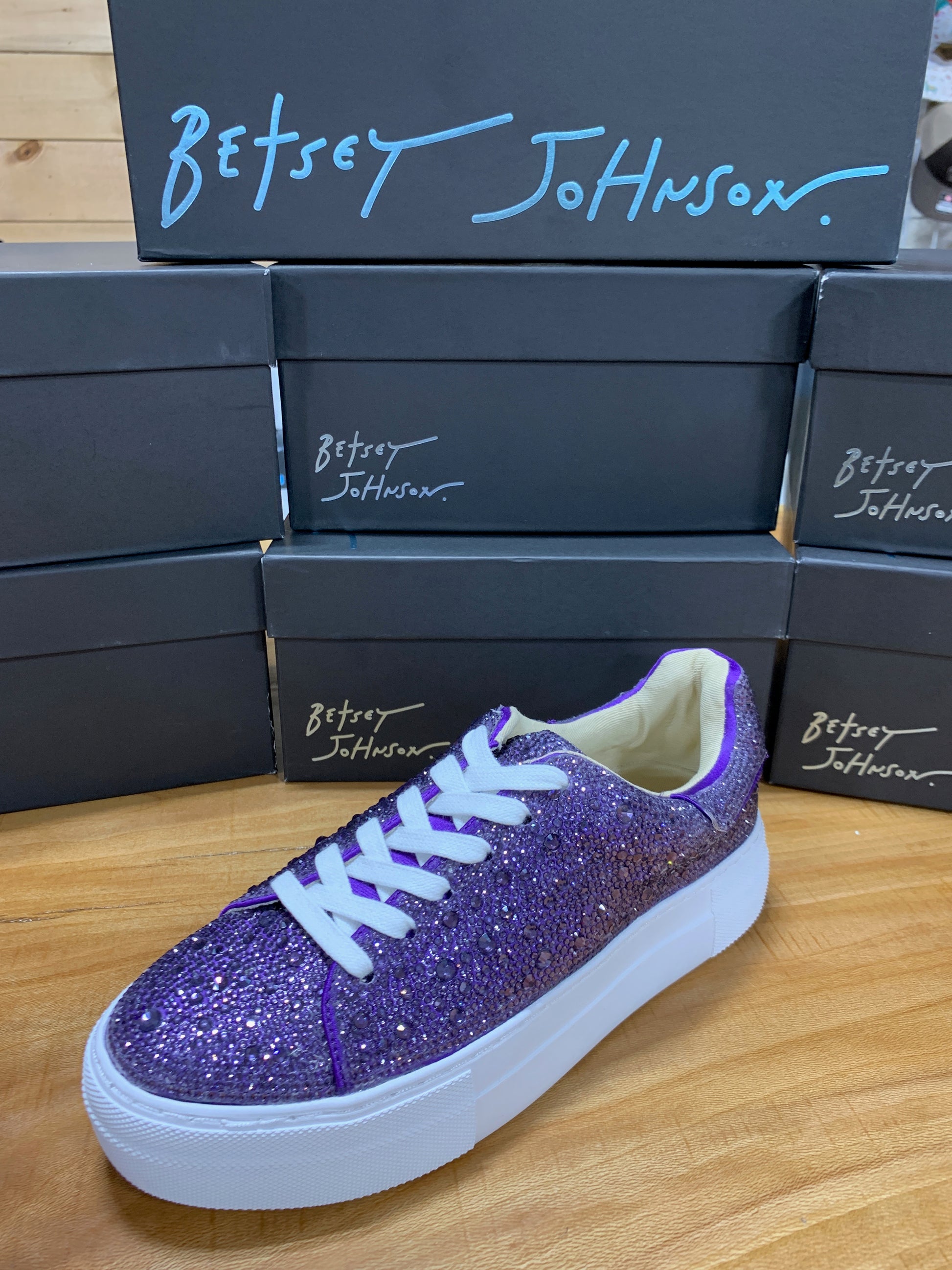Betsey Johnson Sparkle Tennis Shoes