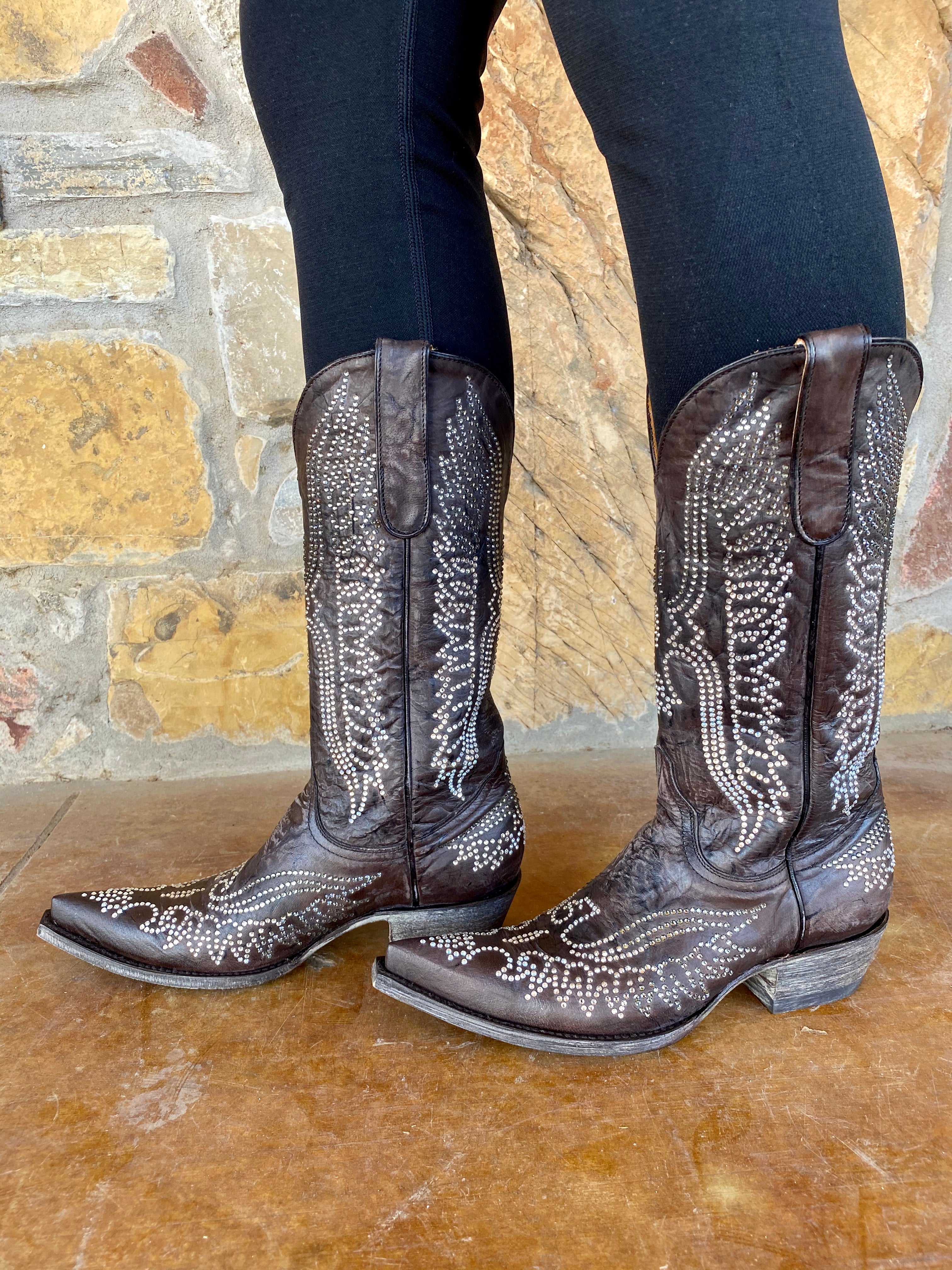 Old gringo swarovski boots sale